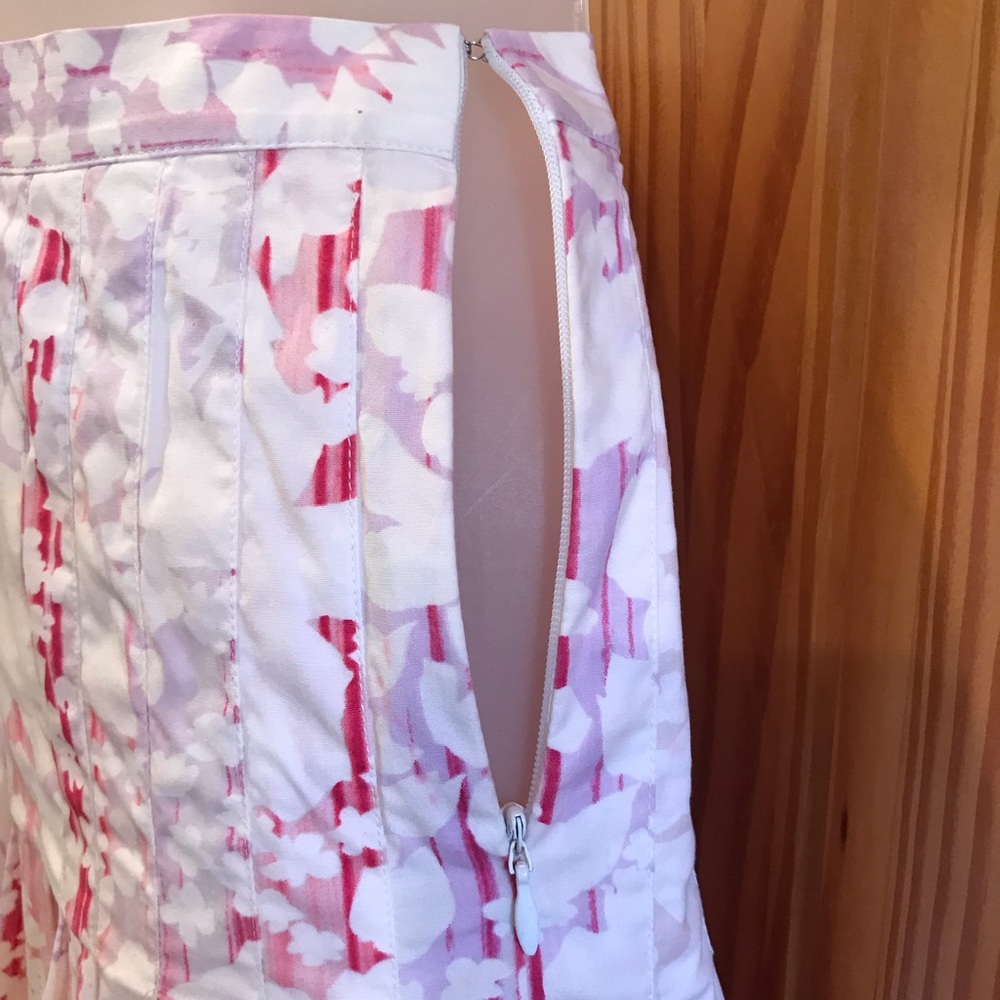 Elie Tahari Spring Summer Pink Cotton Skirt - Picture 6 of 12